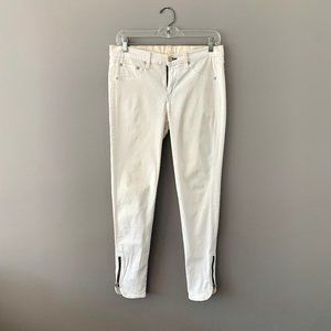 Rag & Bone White Ankle Jean